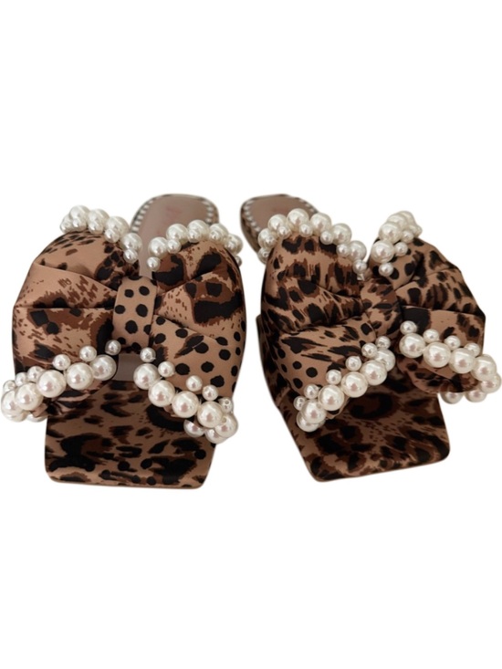 Betsey Johnson Shoes - Betsey Johnson Liah Leopard Print Slip-on Sandals